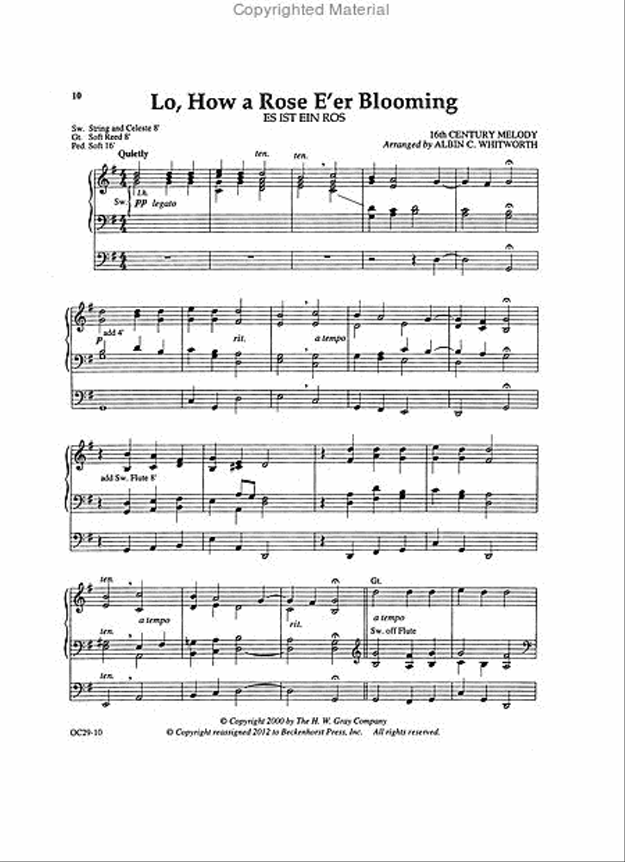 Praise Ye, the Lord of Hosts Organ scores gallery preview page 4