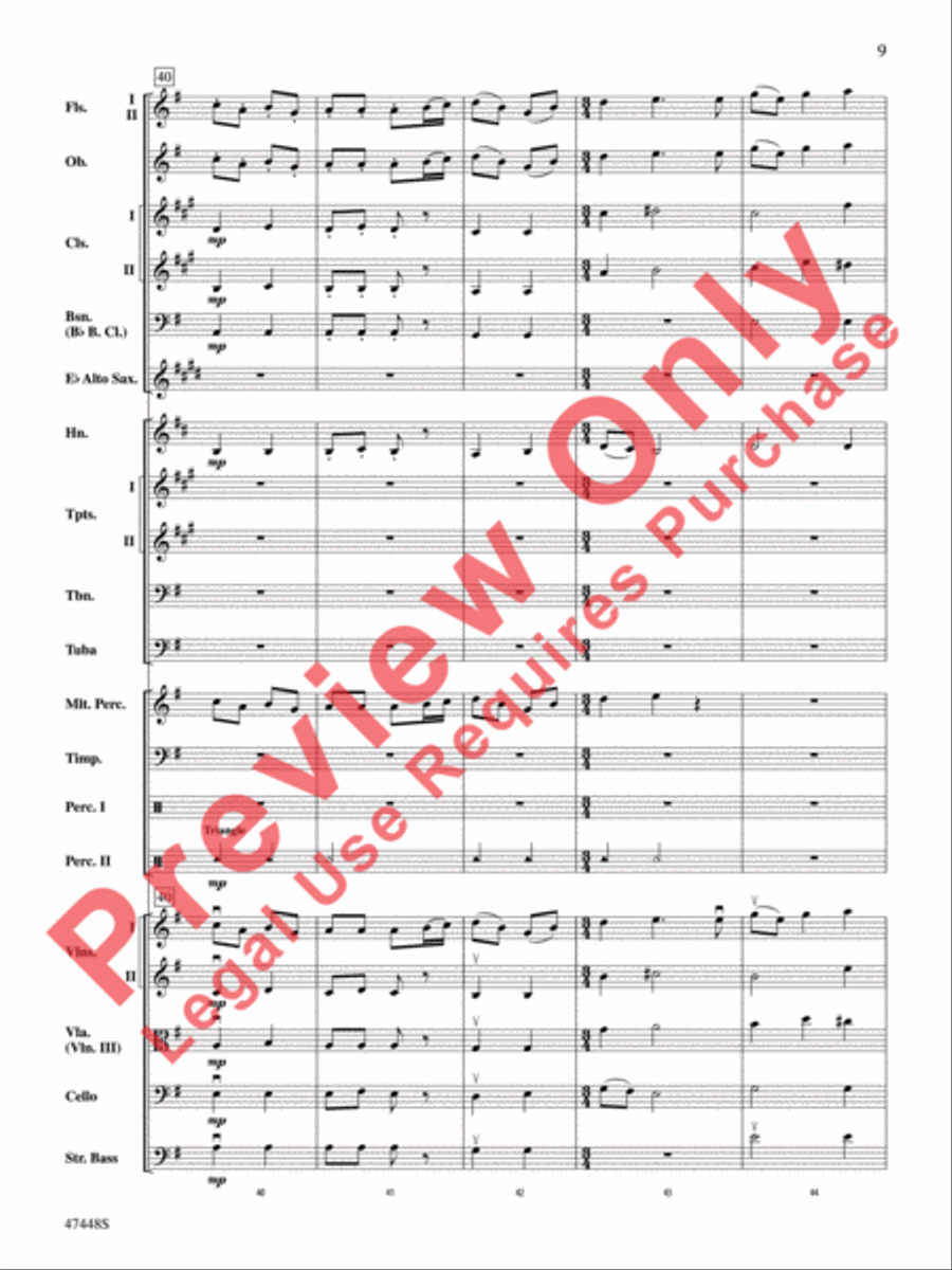 I'm Seventeen Come Sunday Full Orchestra scores gallery preview page 10