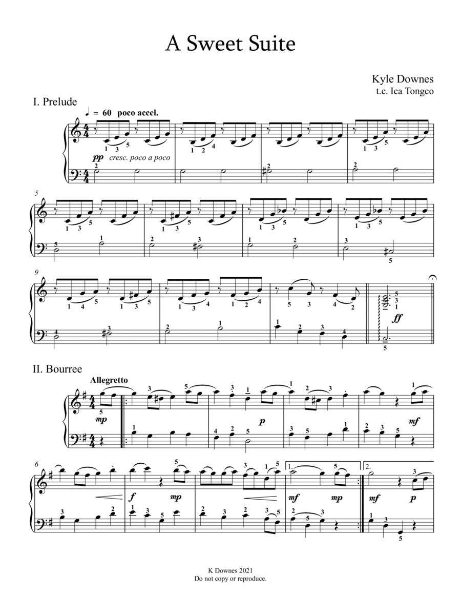 A Sweet Suite Piano Method scores gallery preview page 1