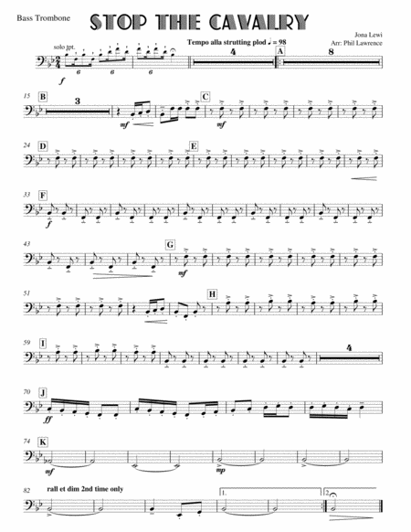 Stop the Cavalry (orch 10 piece brass)