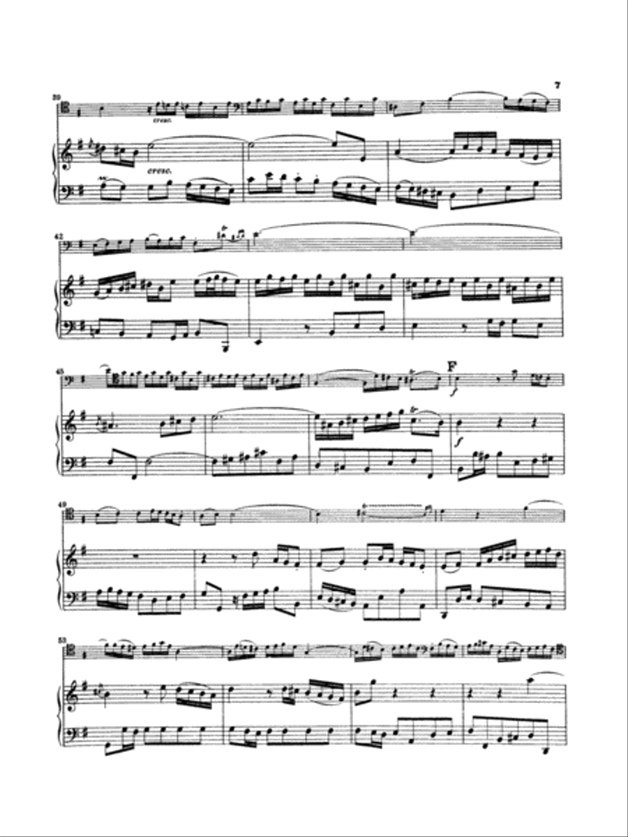 Sonata in G Major for Viola da Gamba, BWV 1027 (Transcribed For Cello and Piano) Viola scores gallery preview page 6