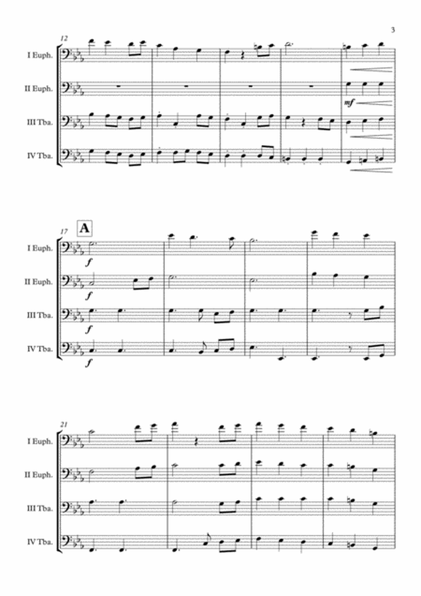 "Carol Of The Bells" (Pentatonix Style) Tuba Quartet arr. Adrian Wagner image number null