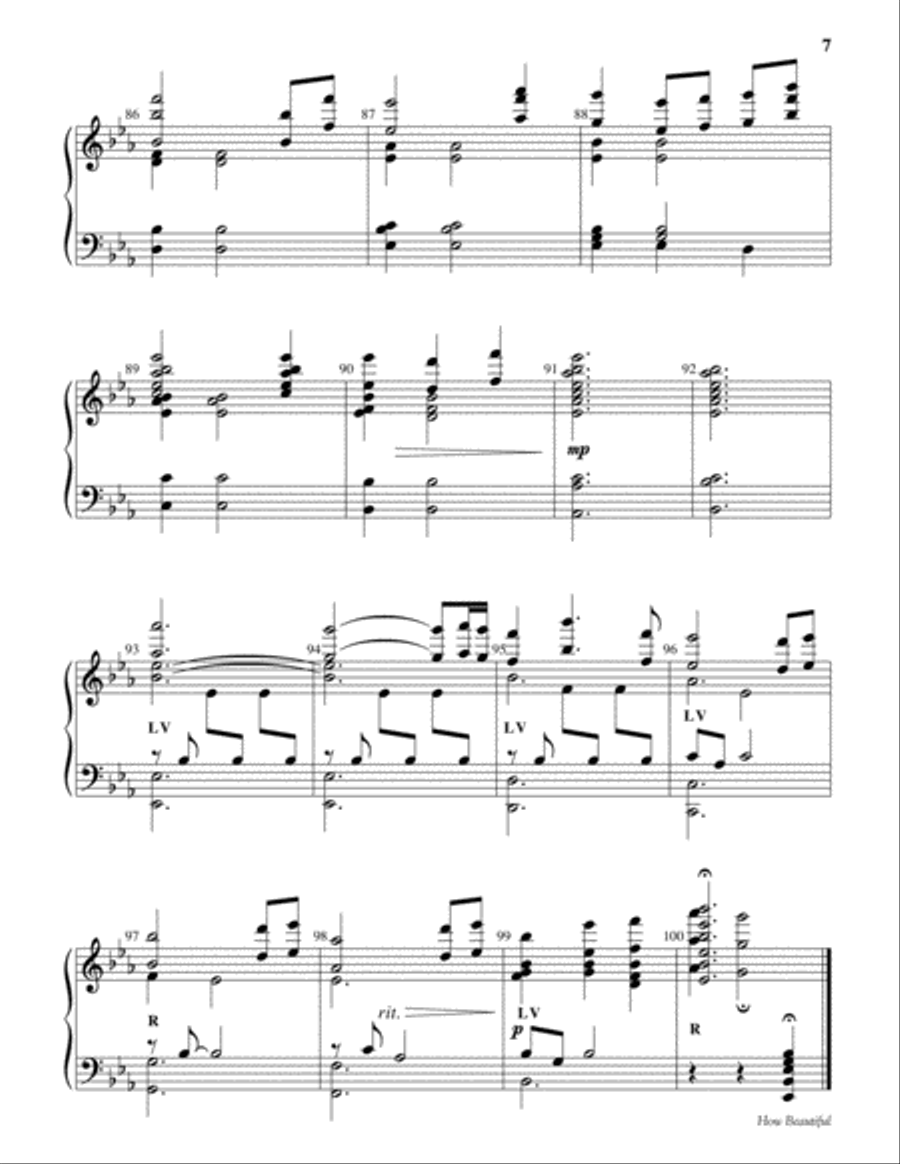 How Beautiful Choir scores gallery preview page 7