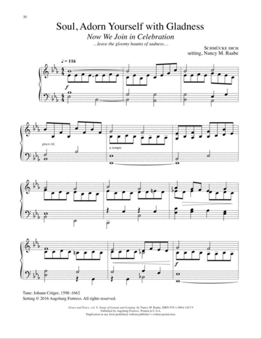 Grace and Peace Vol 8 Songs of lament and Longing Piano Solo scores gallery preview page 31
