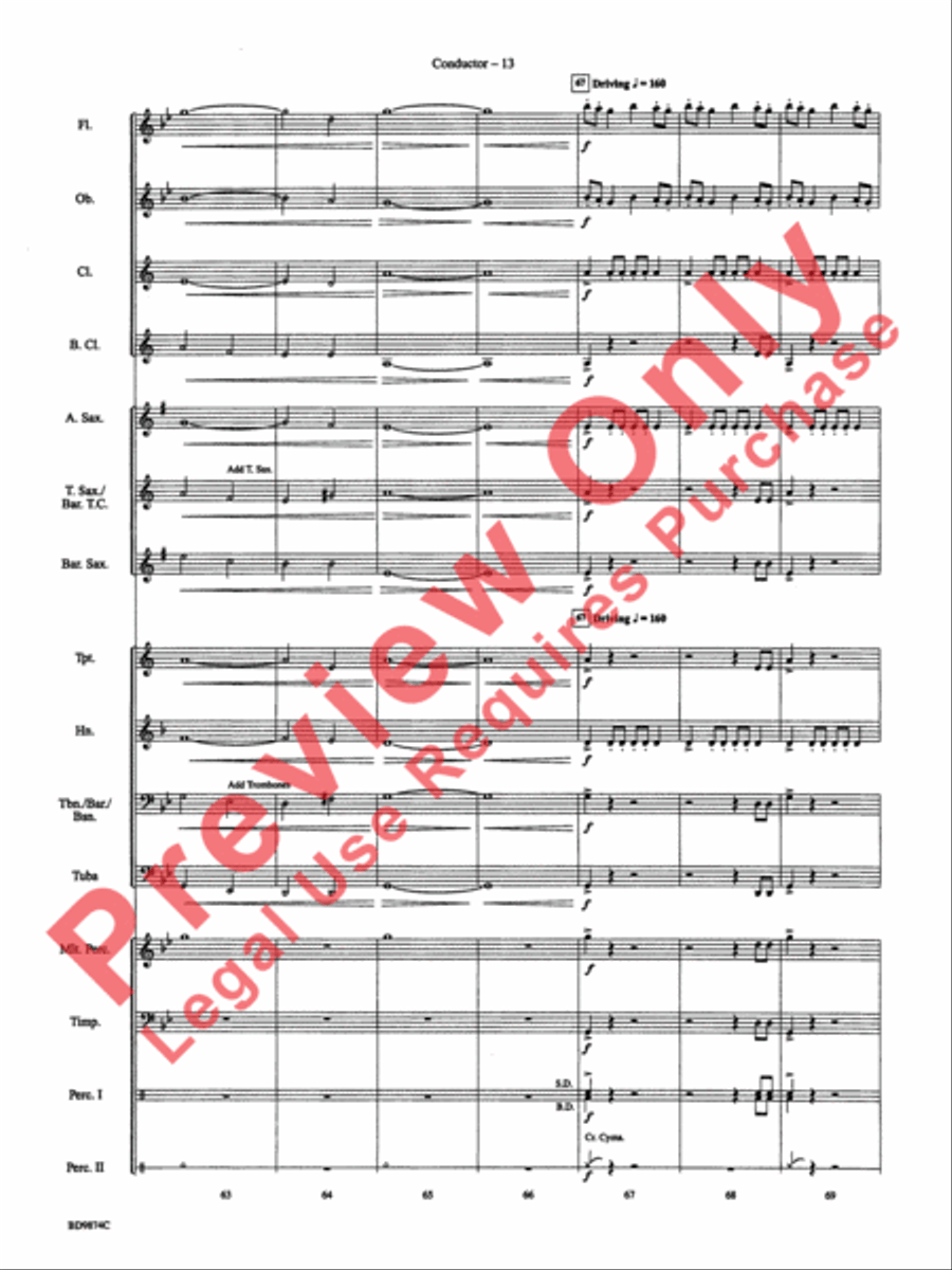 Variant on an Old English Carol Concert Band scores gallery preview page 16