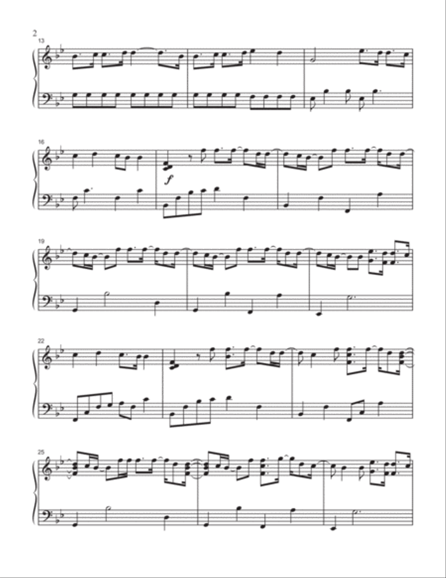 The Lion And The Lamb Piano Solo scores gallery preview page 3