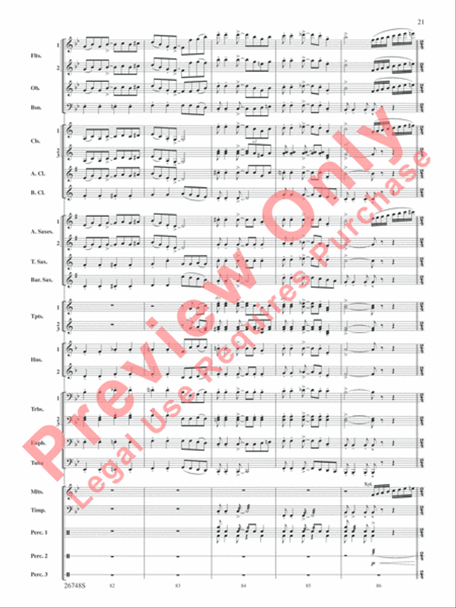 Cotton Ferry Expedition Concert Band scores gallery preview page 22