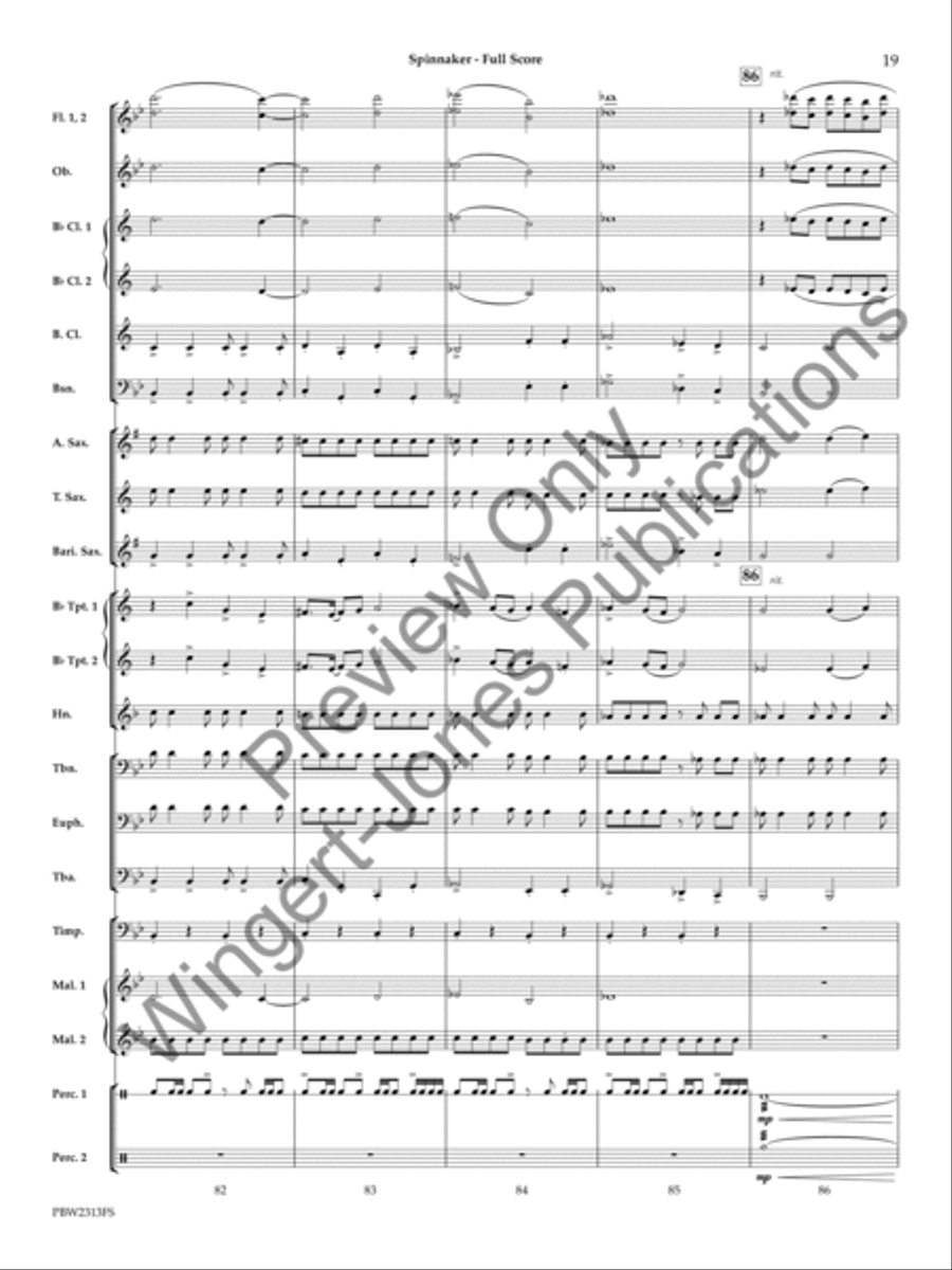 Spinnaker Spinnaker Concert Band scores gallery preview page 20