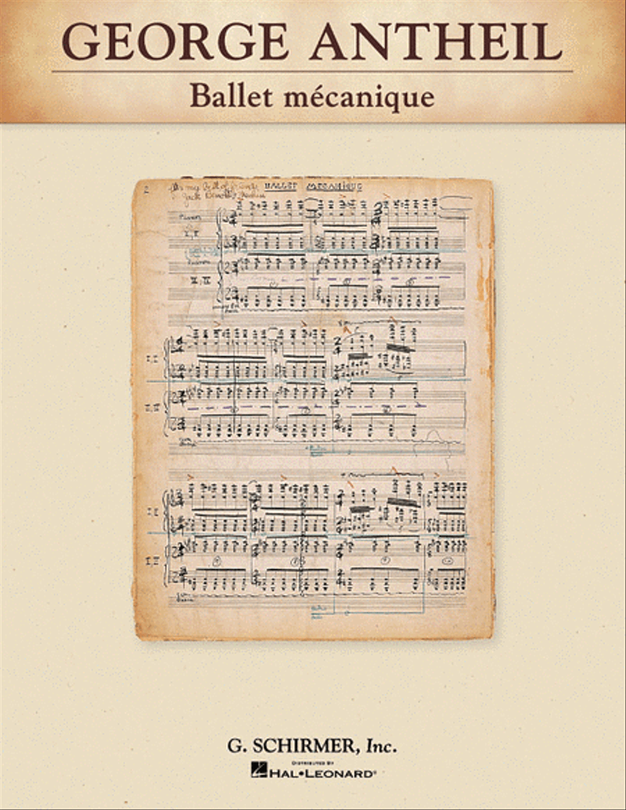 Ballet mécanique Ballet mécanique Study Score scores gallery preview page 1
