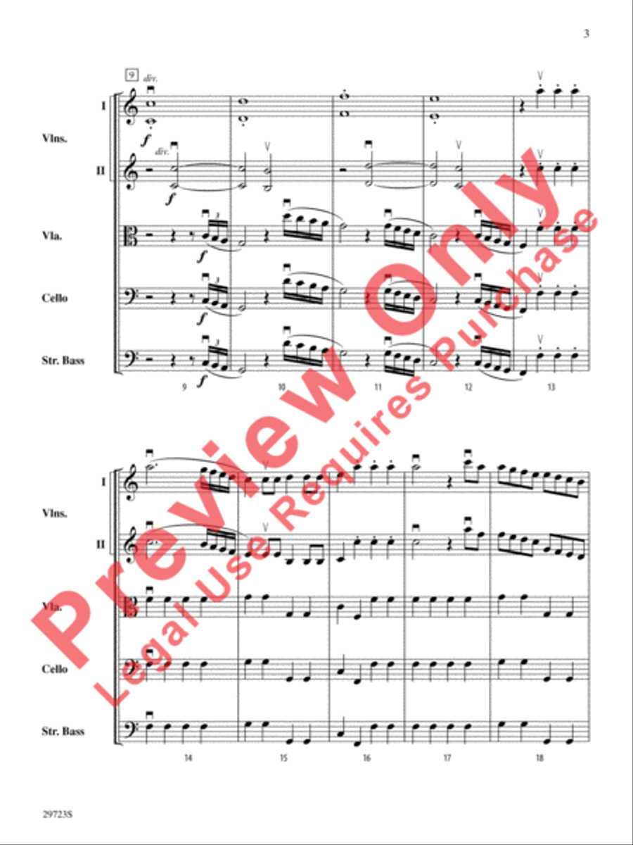 Symphony No. 41 String Orchestra scores gallery preview page 4