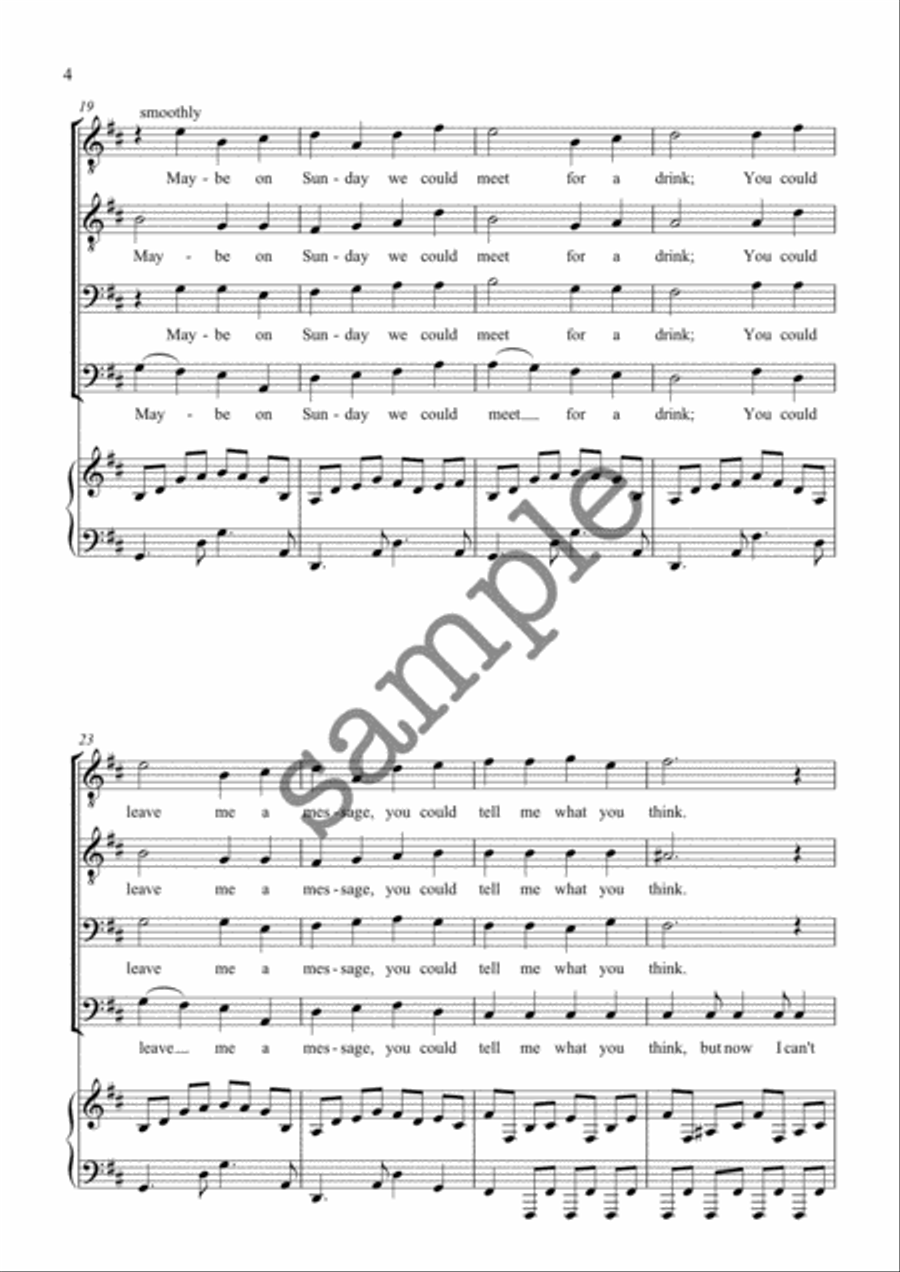 Sing for Your Life TTBB scores gallery preview page 4