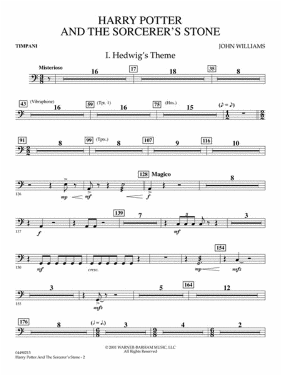 Harry Potter and the Sorcerer's Stone Full Orchestra scores gallery preview page 7
