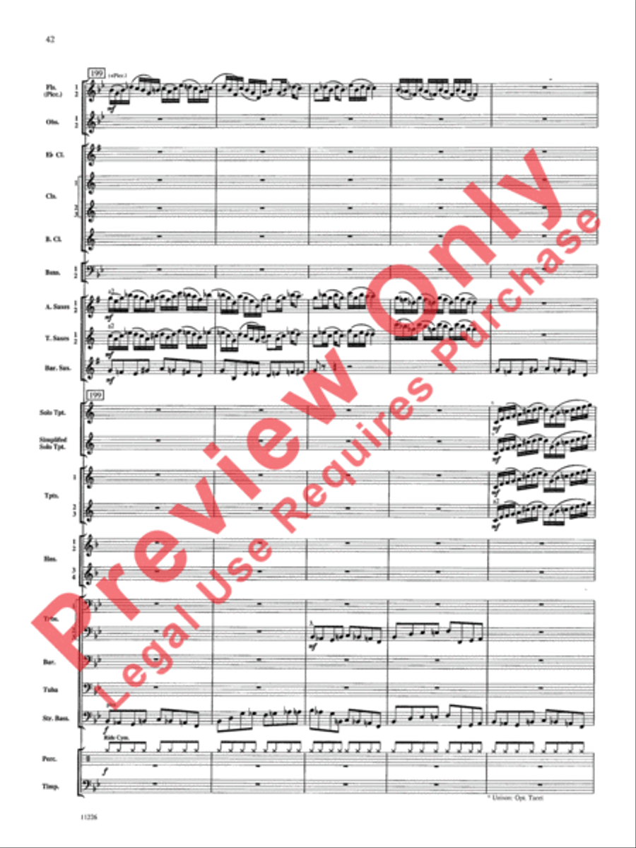 American Jazz Suite American Jazz Suite Concert Band scores gallery preview page 43