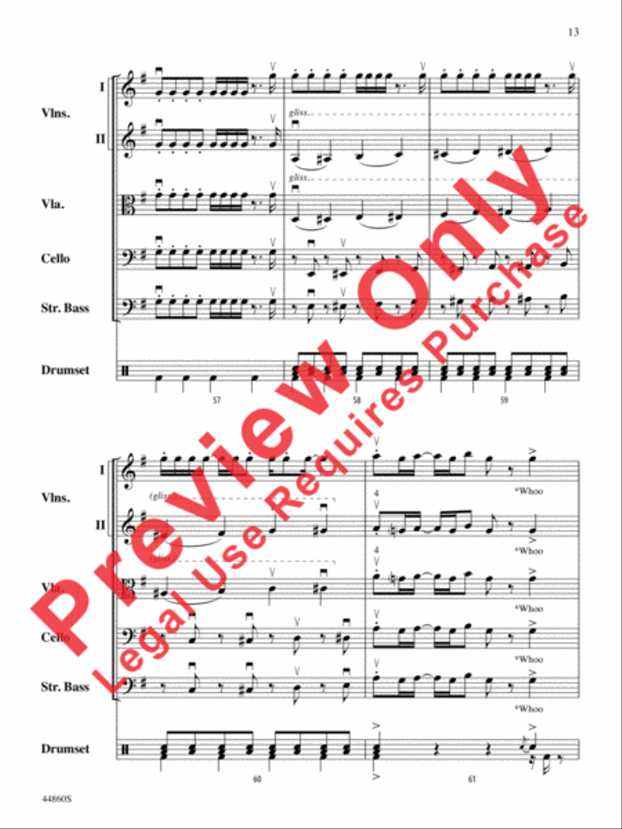 Uptown Funk String Orchestra scores gallery preview page 14