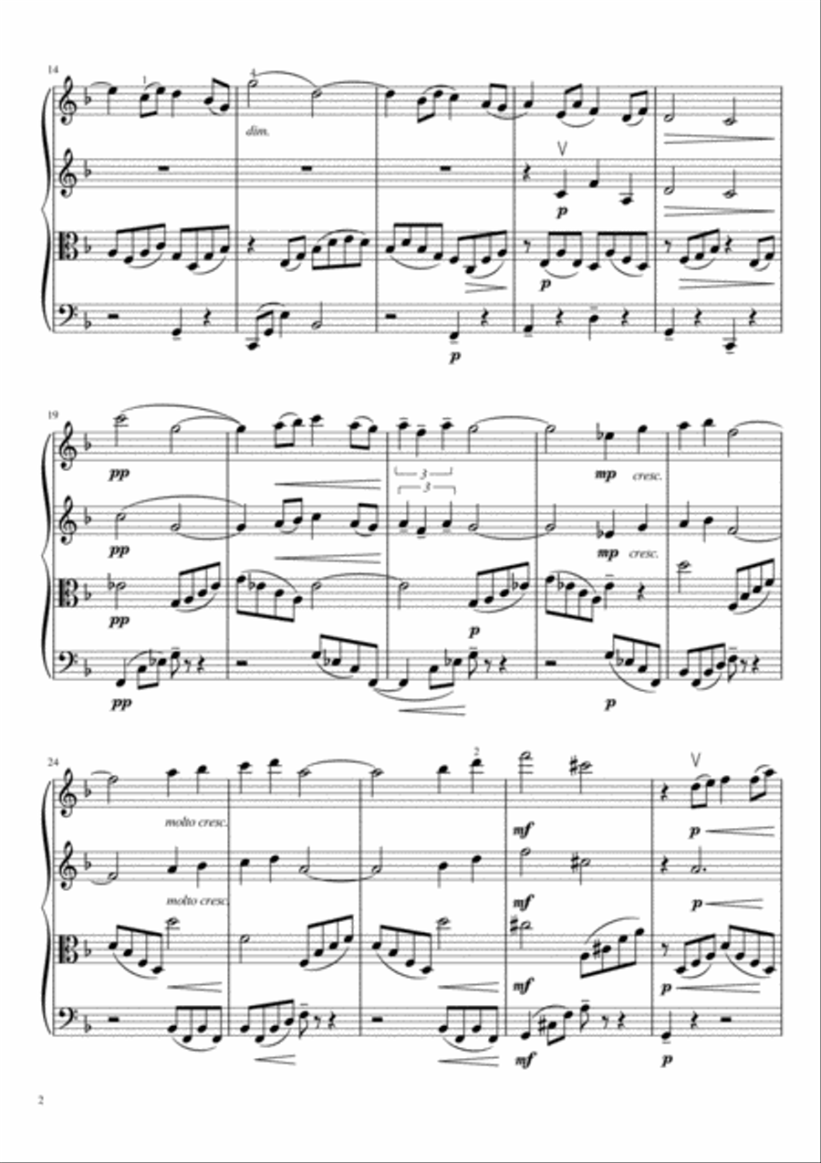 Reverie String Quartet scores gallery preview page 3