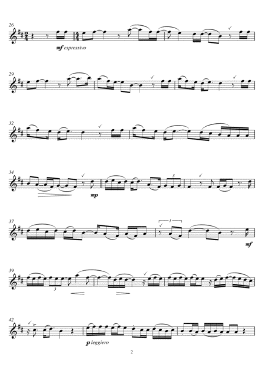 Hometown Glory Flute Solo scores gallery preview page 2