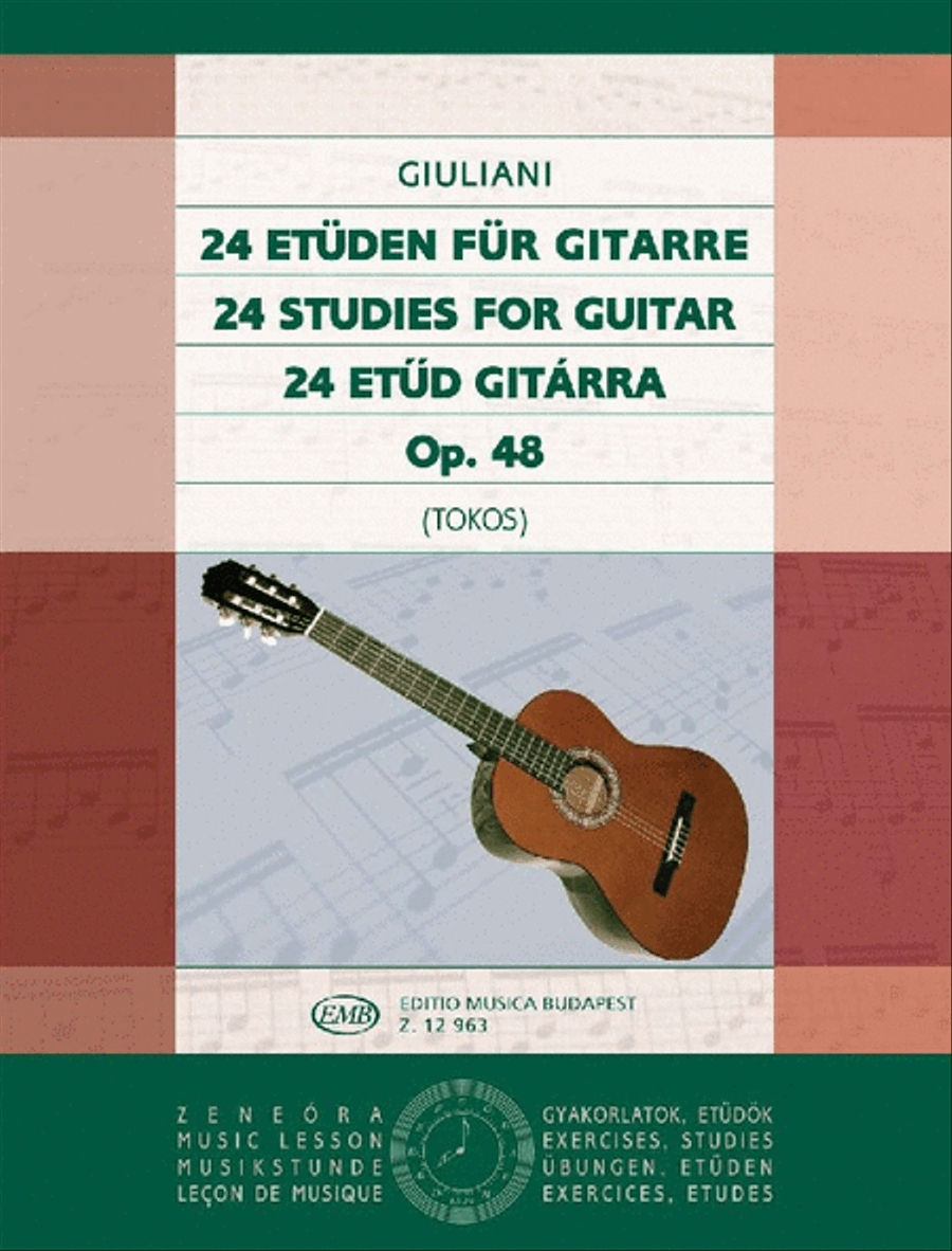 24 Etüden op. 48 Classical Guitar scores gallery preview page 1