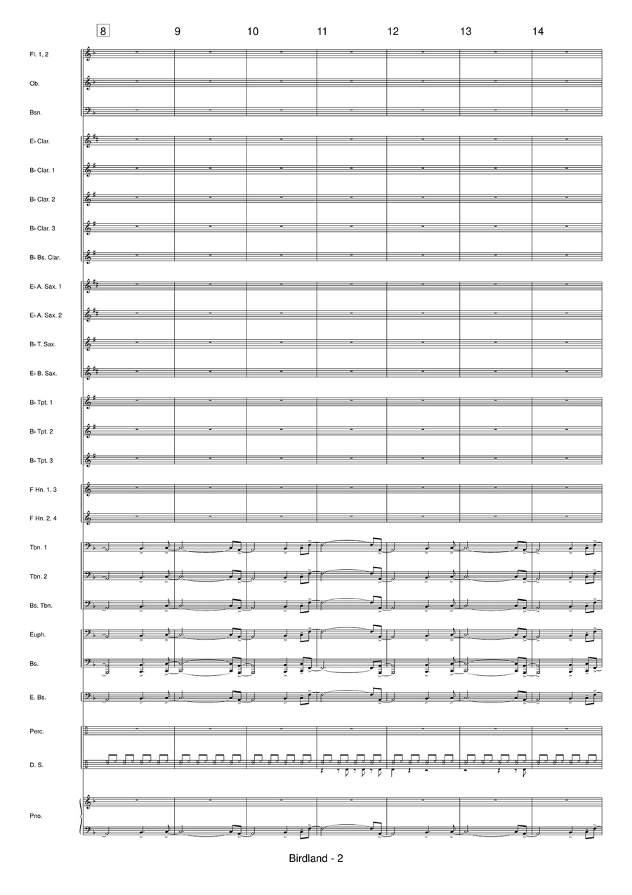 Birdland Concert Band scores gallery preview page 4