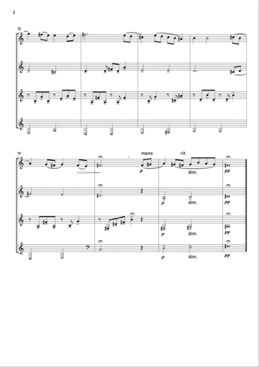 Days Of Heaven - Theme Days Of Heaven - Theme Brass Quartet scores gallery preview page 2