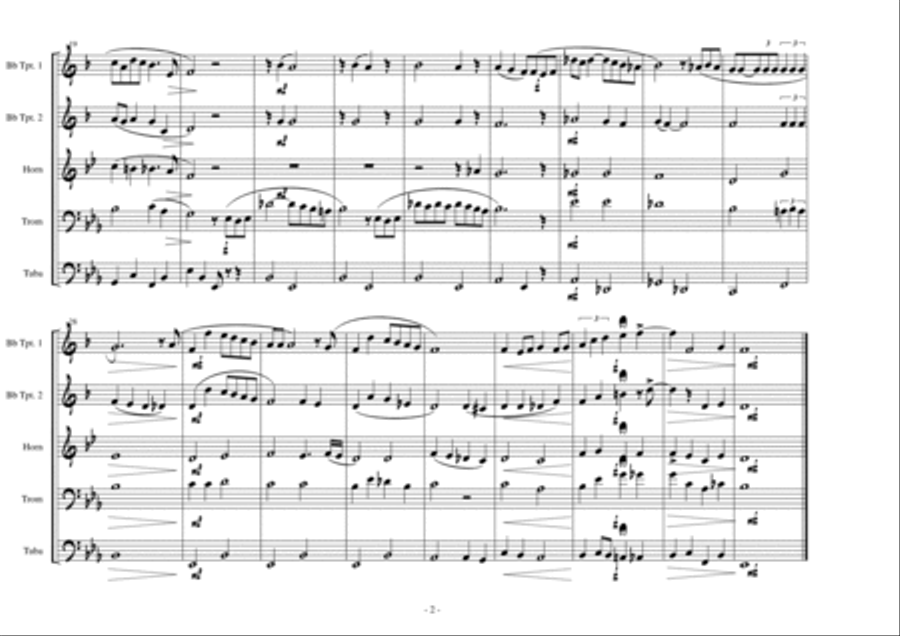 The Christmas Song (chestnuts Roasting On An Open Fire) Brass Ensemble scores gallery preview page 3
