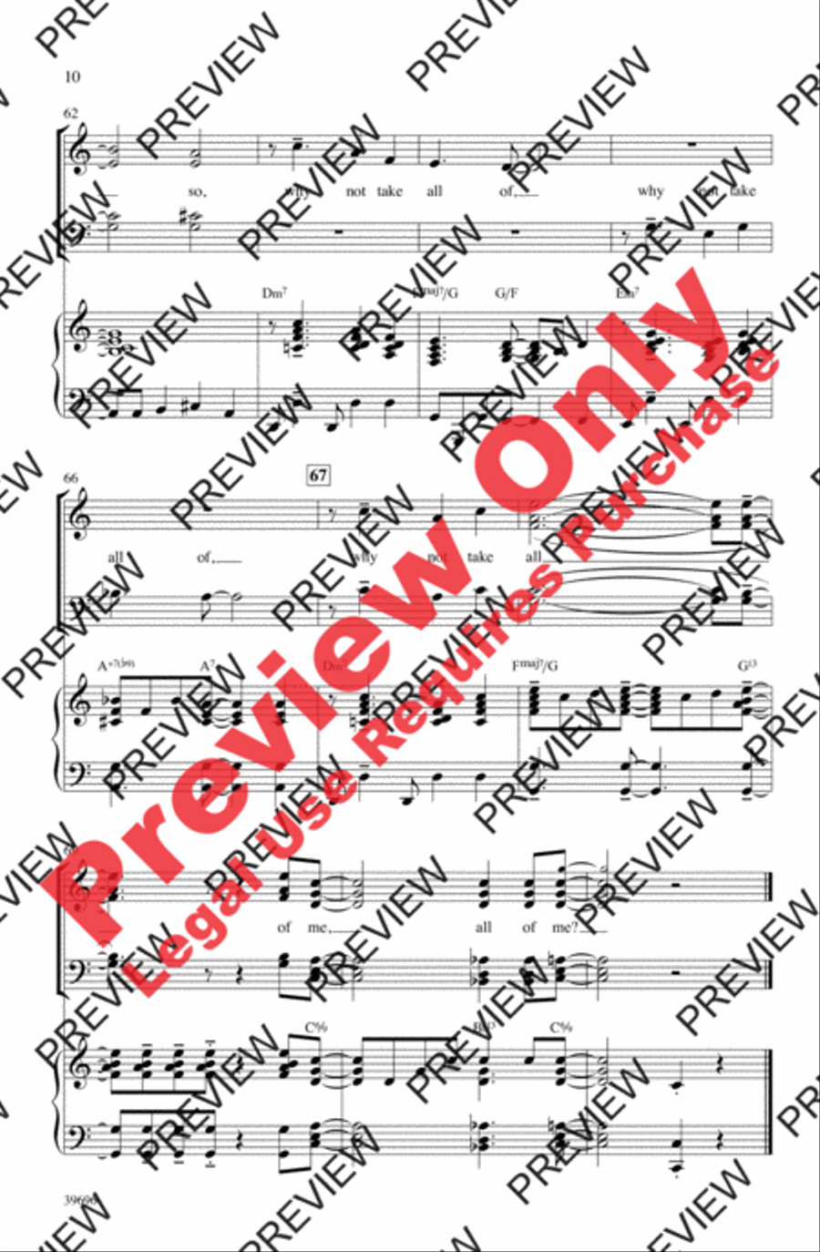 All of Me 4-Part scores gallery preview page 10