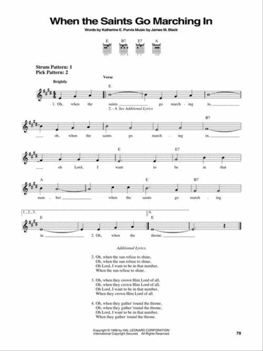 The Big Book Of Children's Songs - Easy Guitar Easy Guitar scores gallery preview page 7