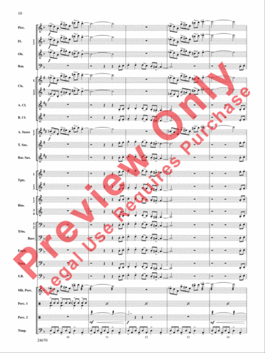 Tsunami Concert Band scores gallery preview page 11