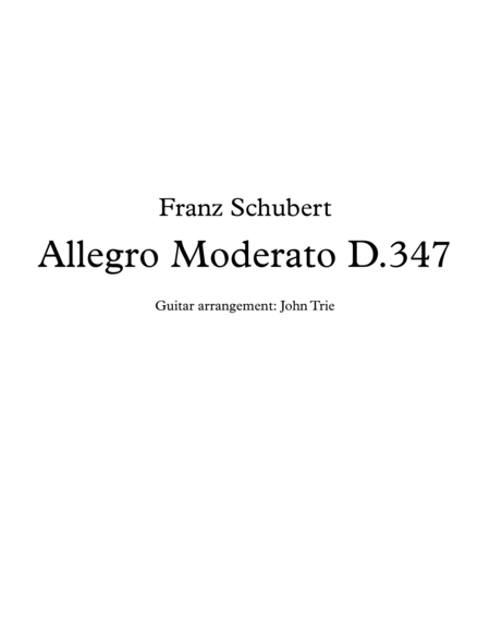 Allegro moderato D.347 - tab image number null