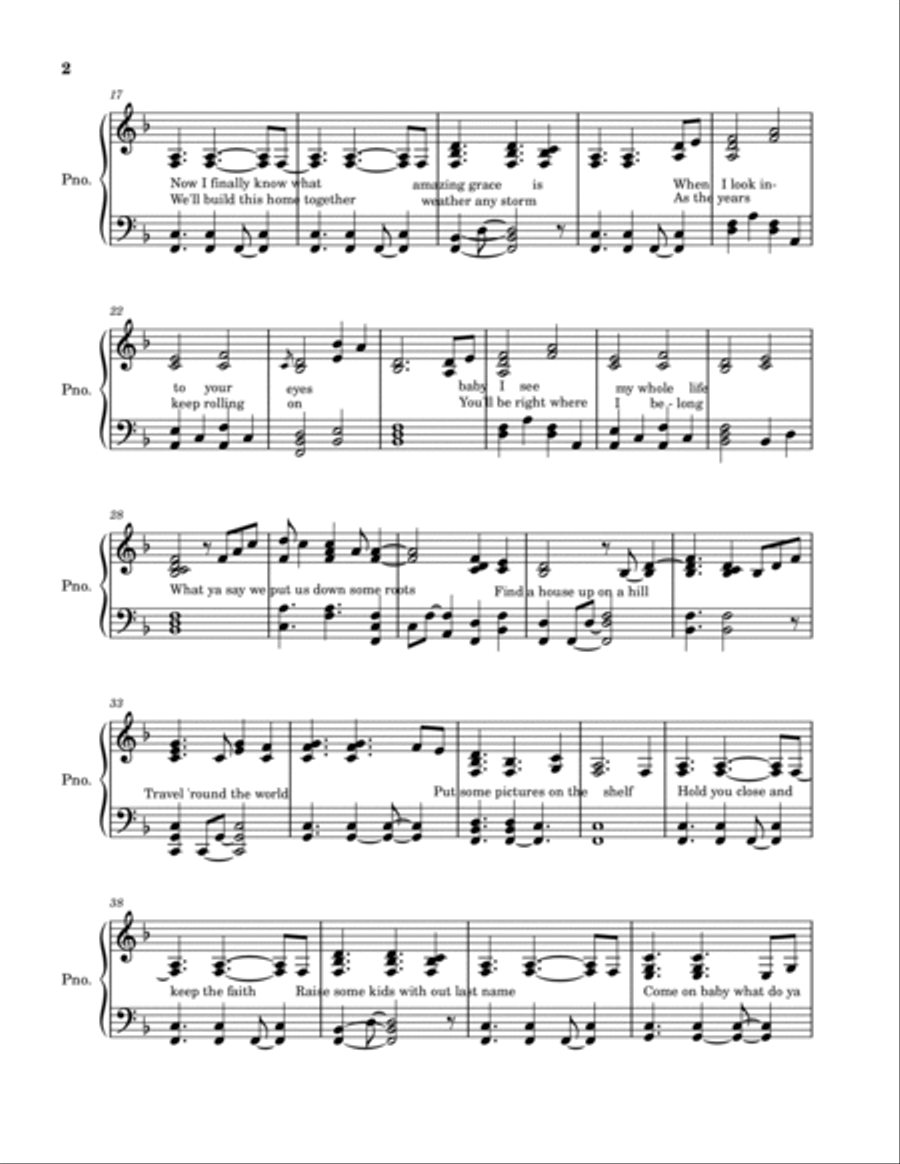 Growing Old With You Easy Piano scores gallery preview page 2