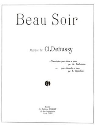 Book cover for Beau Soir - Evening Fair