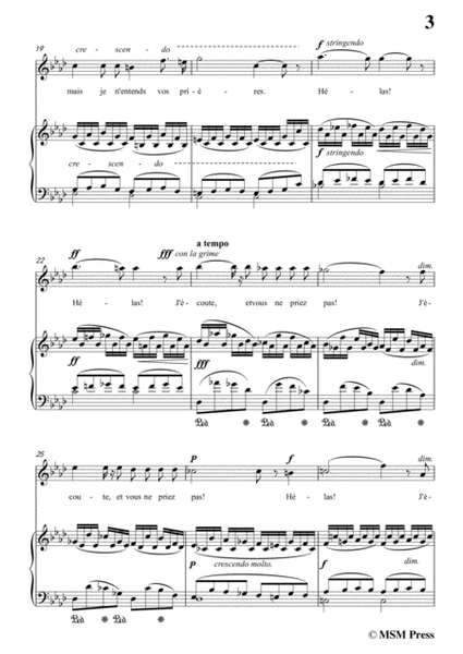 Bizet-Vous Ne Priez Pas in f minor,for voice and piano image number null