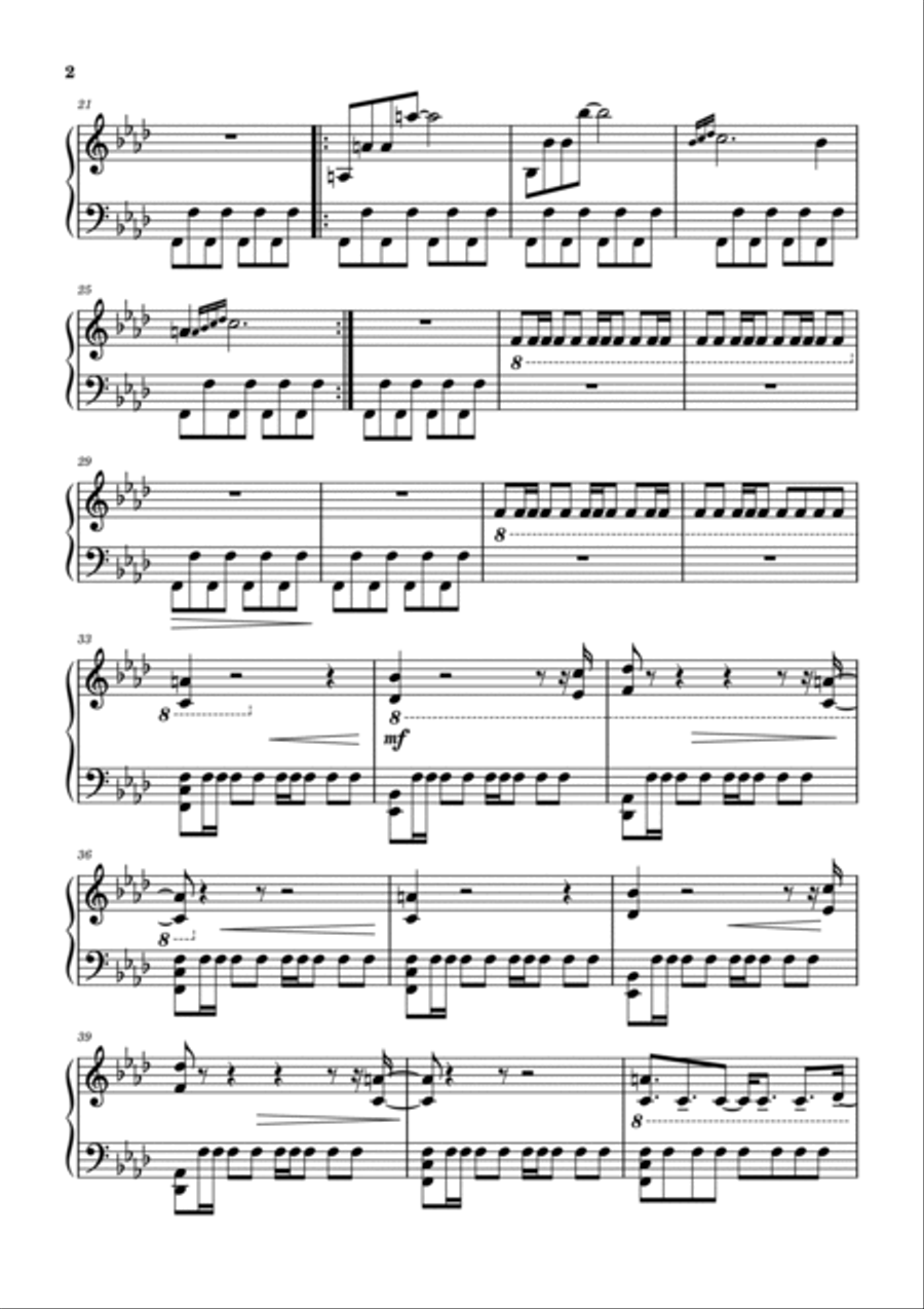 Reflections: Electricity Piano Solo scores gallery preview page 2
