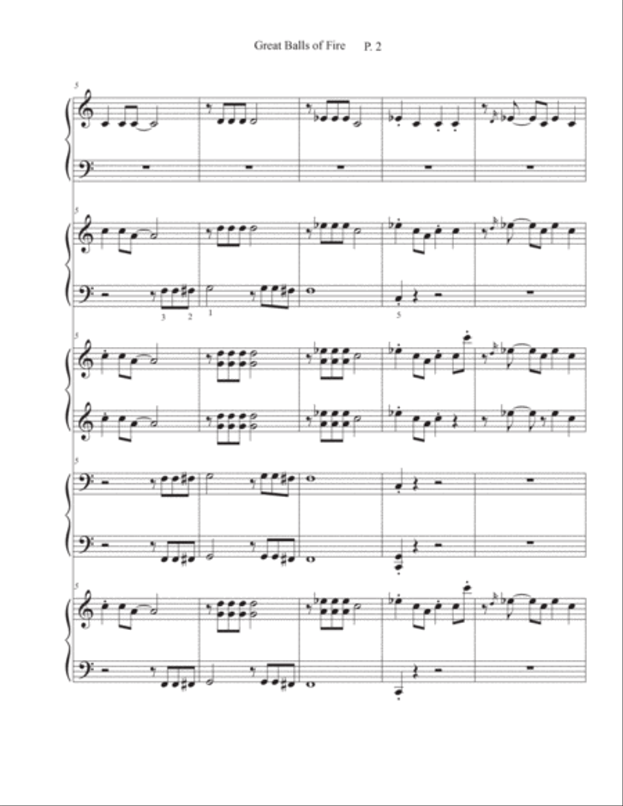 Great Balls Of Fire Piano Method scores gallery preview page 3