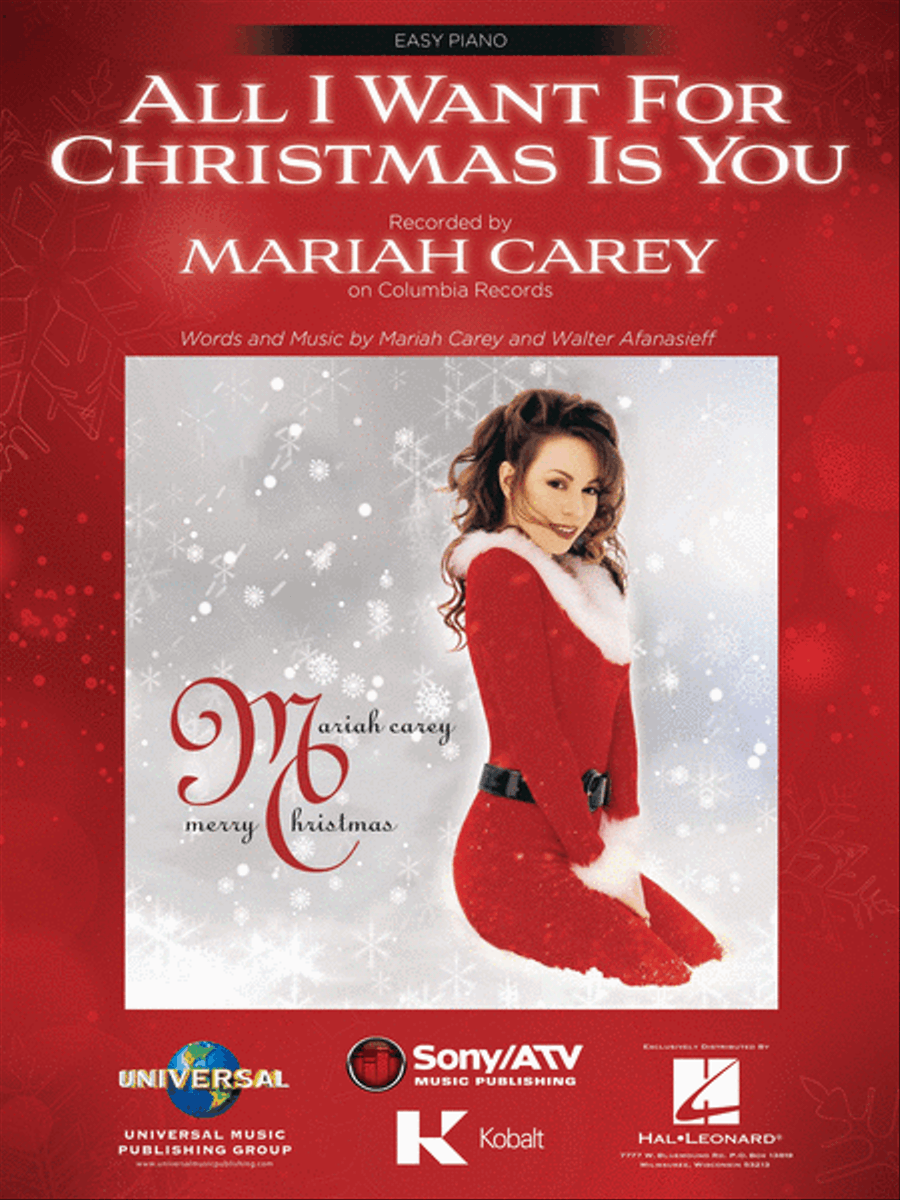 All I Want for Christmas Is You Easy Piano scores gallery preview page 1