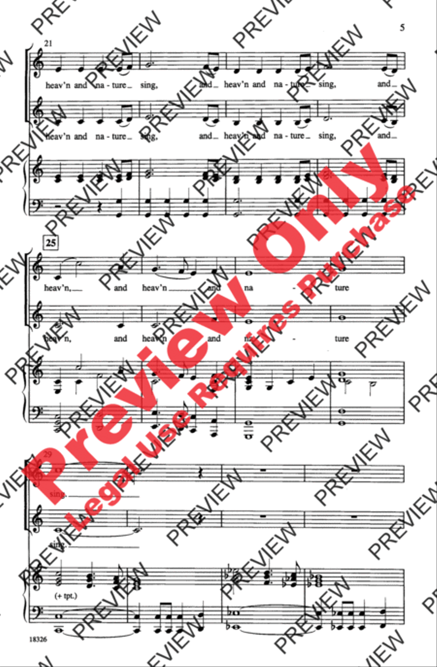 Joyful, Joyful to the World 2-Part scores gallery preview page 5