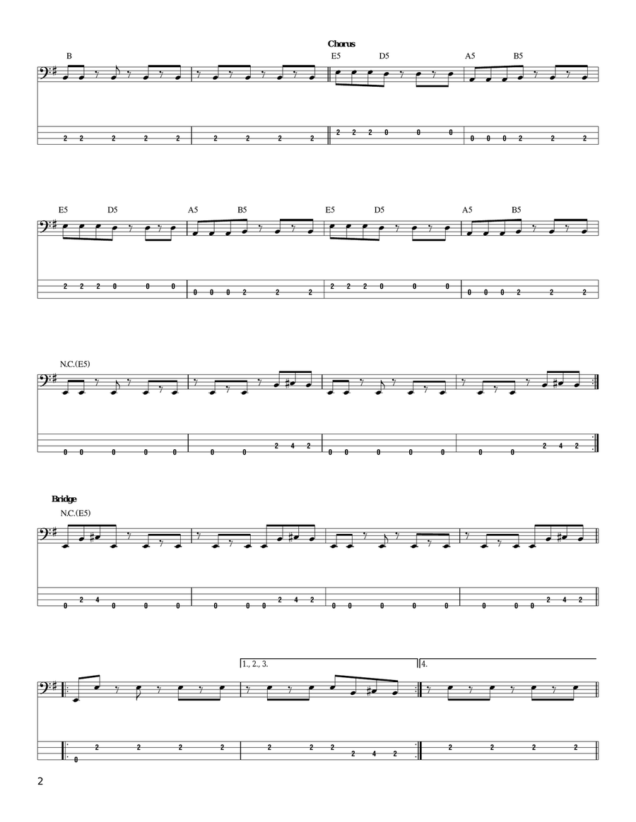 Rock & Roll - Part II (The Hey Song) Acoustic Guitar scores gallery preview page 2
