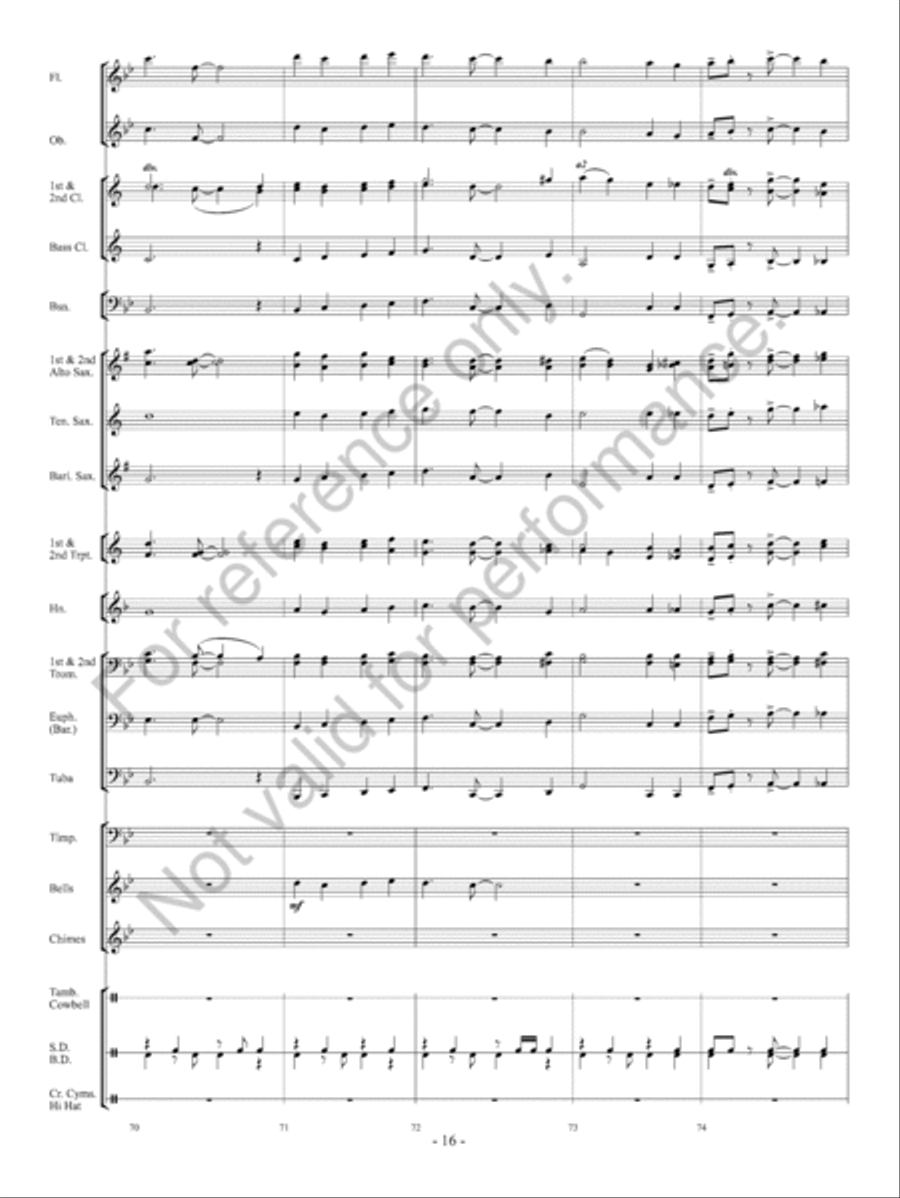 O Come All Ye Faithful O Come All Ye Faithful Concert Band scores gallery preview page 17