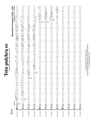 Tota pulchra es for Trombone or Low Brass Duodectet (12 Part Ensemble)