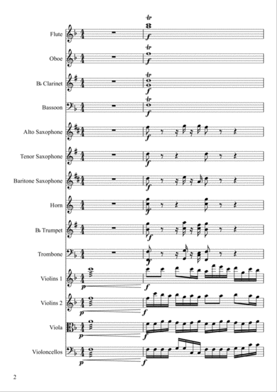 All Hail the Power of Jesus' Name, score/parts Full Orchestra scores gallery preview page 2
