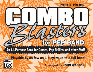 Book cover for Combo Blasters for Pep Band - Part II (Eb Alto Saxophone)