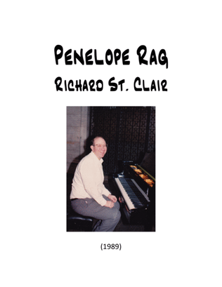 Book cover for Penelope Rag for Solo Piano