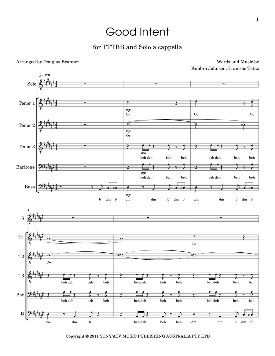 Good Intent TTBB scores gallery preview page 2
