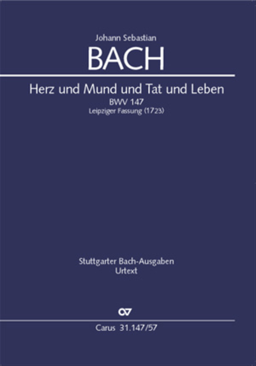 Heart and mouth and thought and action (Herz und Mund und Tat und Leben) (Herz und Mund und Tat und Leben) 4-Part scores gallery preview page 1