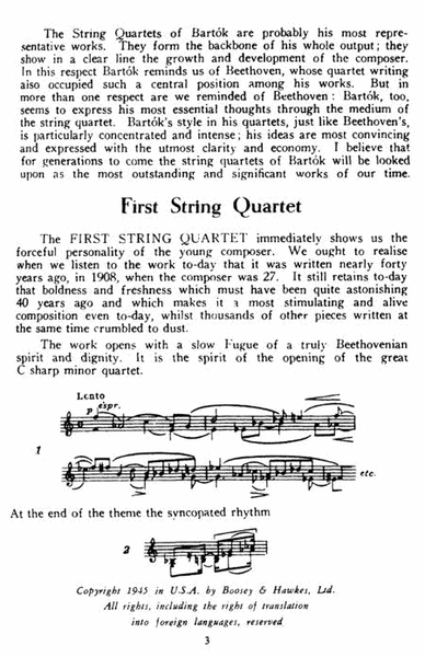 The String Quartets of Béla Bartók (Complete)