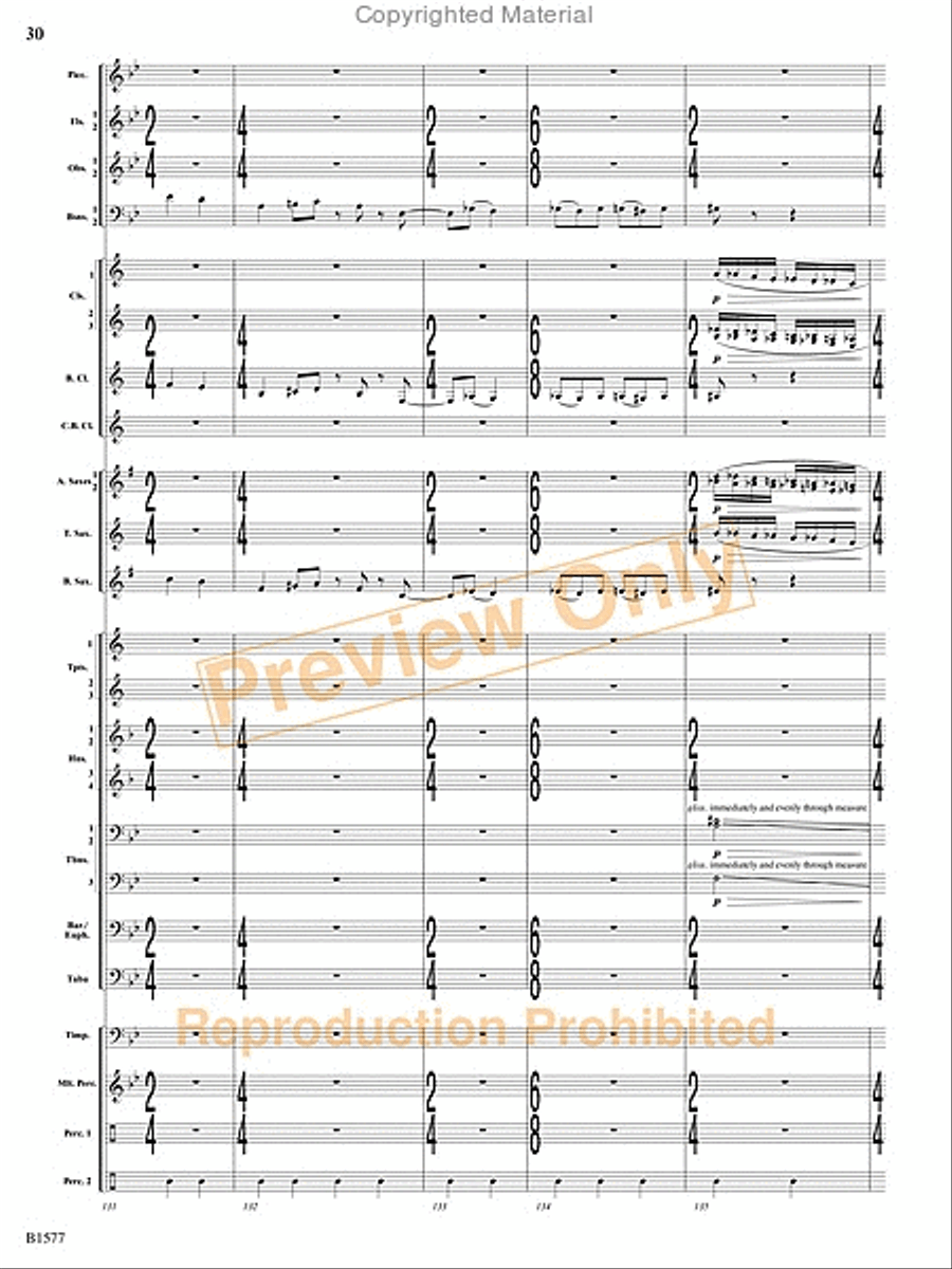 Evocatio Evocatio Concert Band scores gallery preview page 31