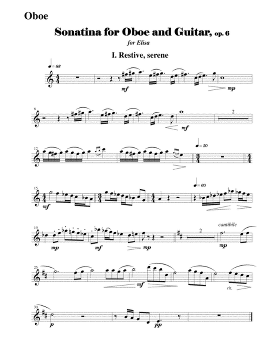 Sonatina for Oboe and Guitar