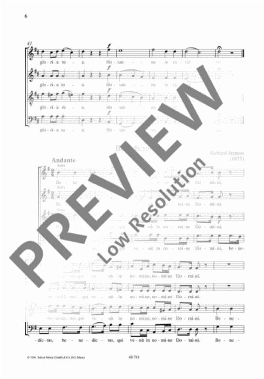 Vier Sätze einer Messe 4-Part scores gallery preview page 7