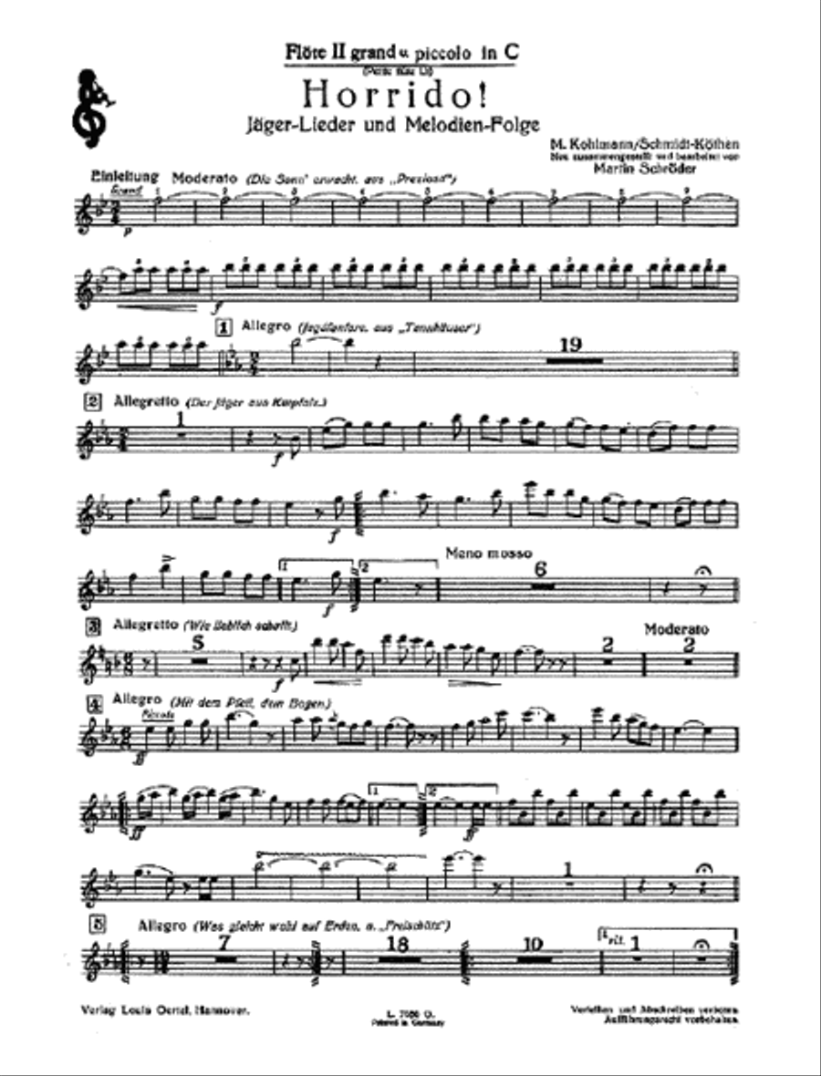 Horrido Concert Band scores gallery preview page 1