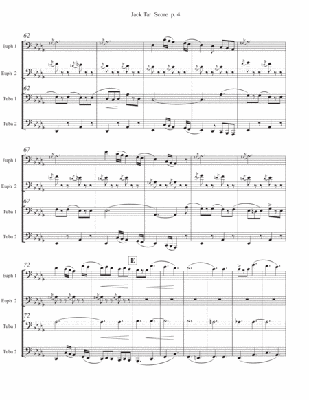 Jack Tar Arranged for Tuba/Euphonium Quartet image number null