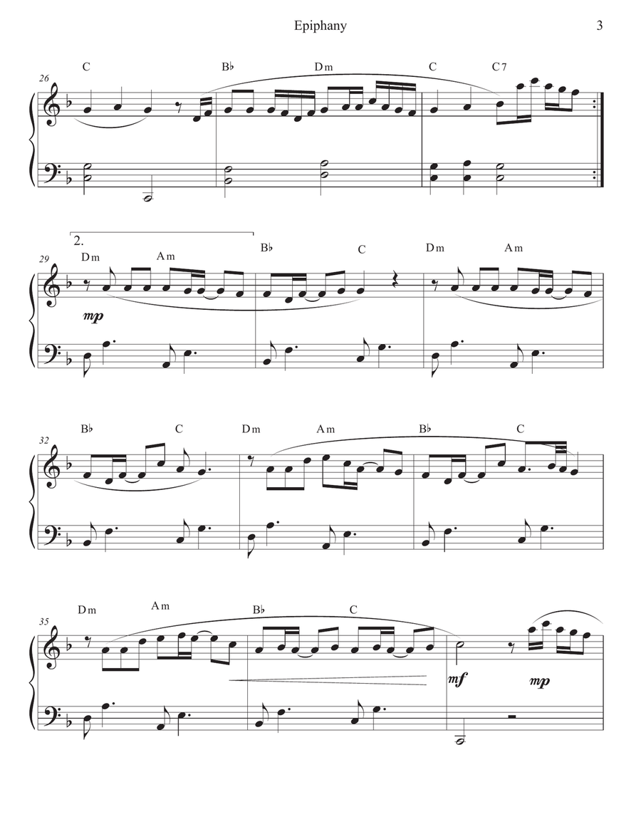 Epiphany Piano Solo scores gallery preview page 3